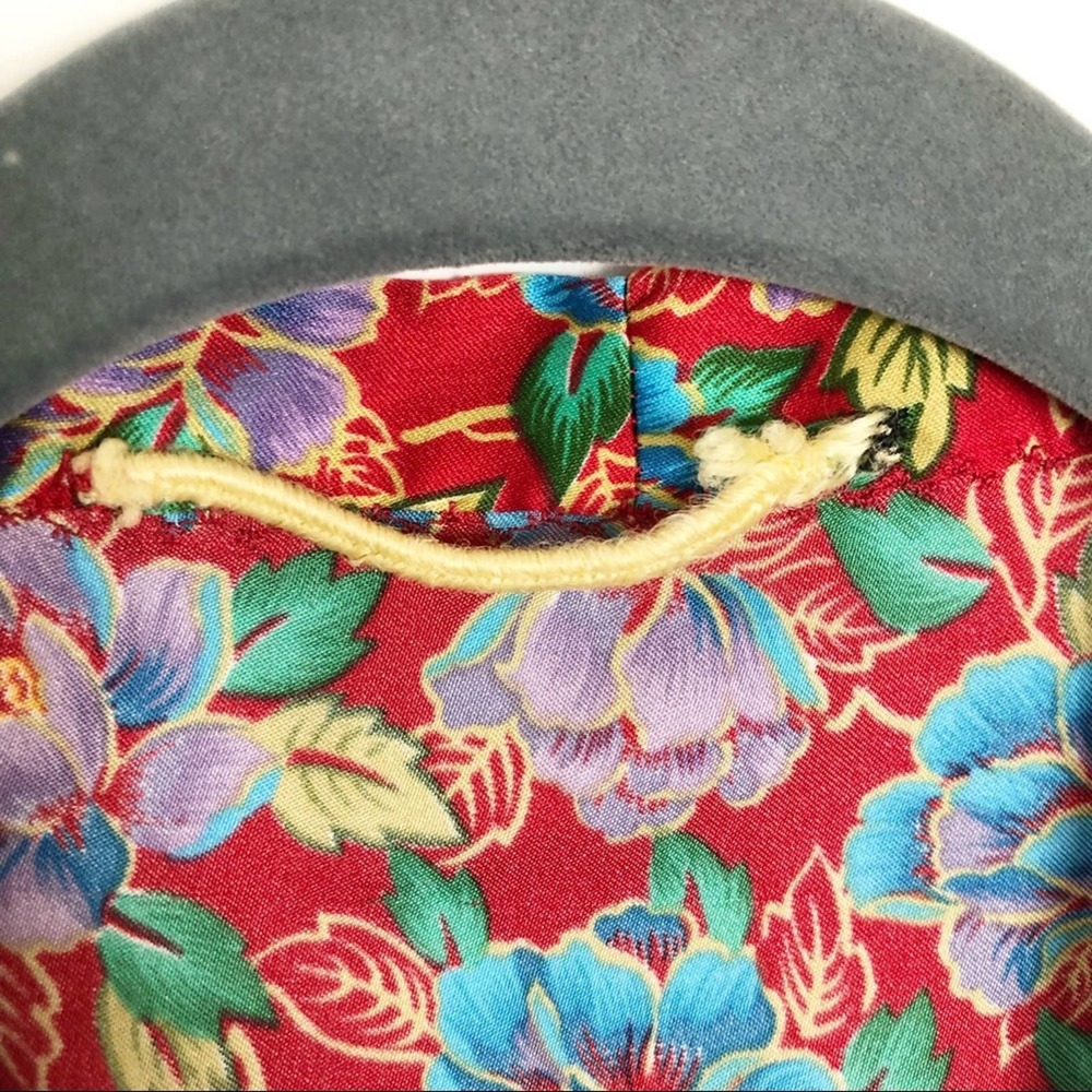 Colorful Floral Handmade Kimono Robe - Picture 7 of 9